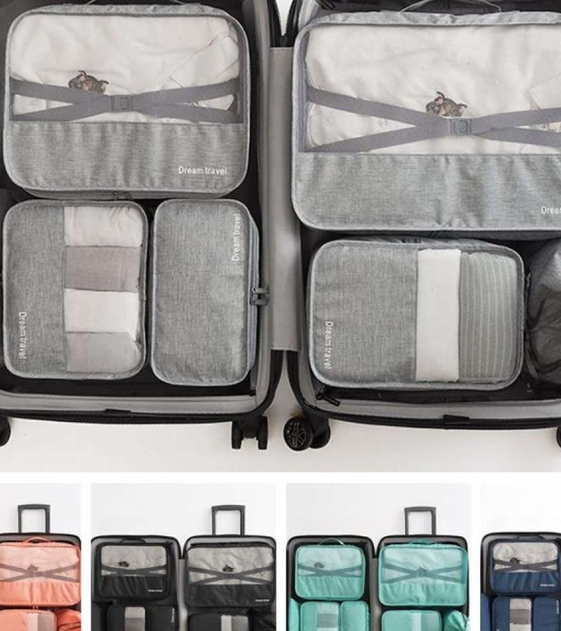 7pcs/Set Travel Storage Bag Portable Luggage Organizer