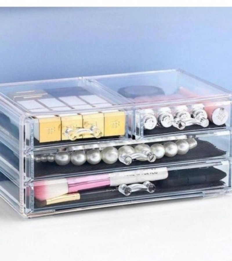 Acrylic Cosmetic Drawer For Make Up Rack & Jewelry Organizer
