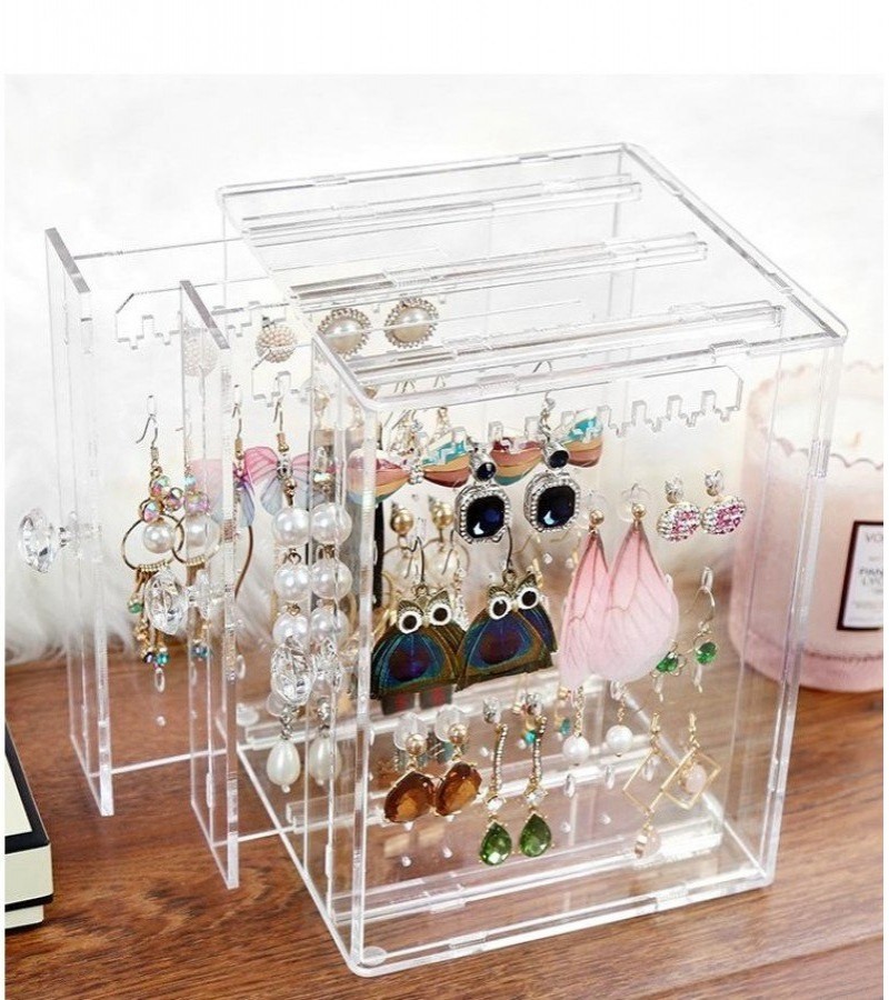 Acrylic Earring Display Stand Jewelry Holder Earring Rack Earrings Hanging Storage Box