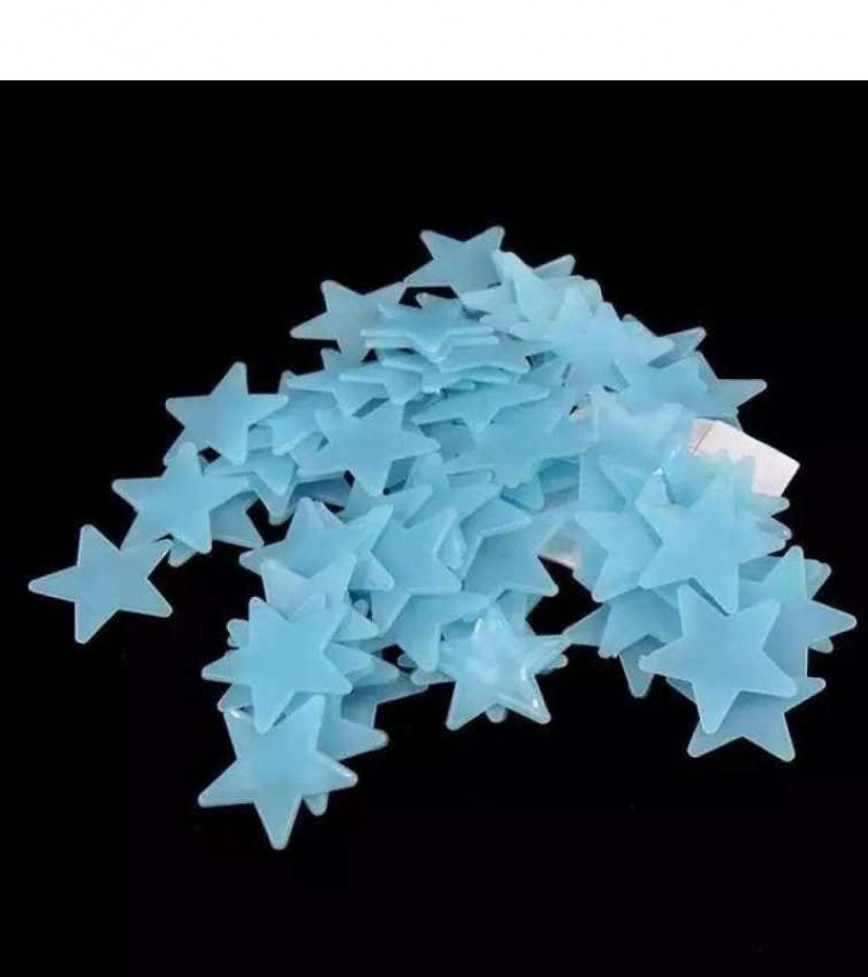 AGM 100Pcs DIY Colorful Luminous Wall Stickers Star Sticker Fluorescent Glow In The Dark