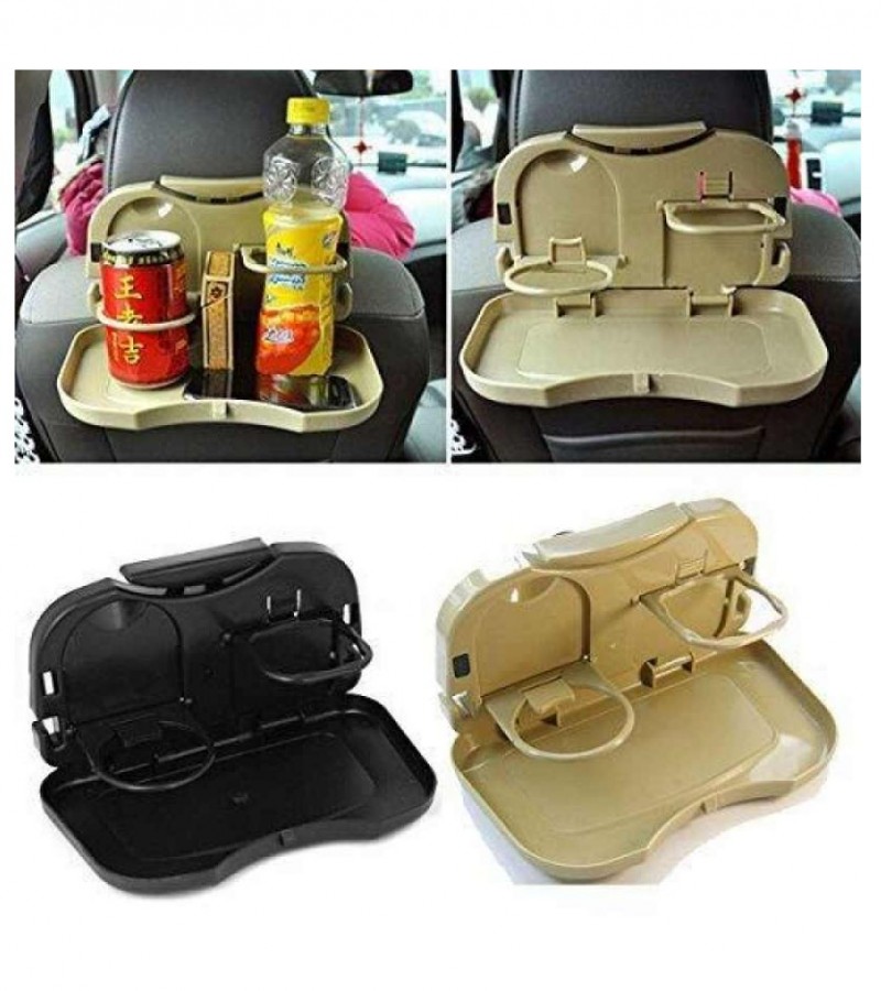 Backseat Food Tray With Bottle Cup Holder