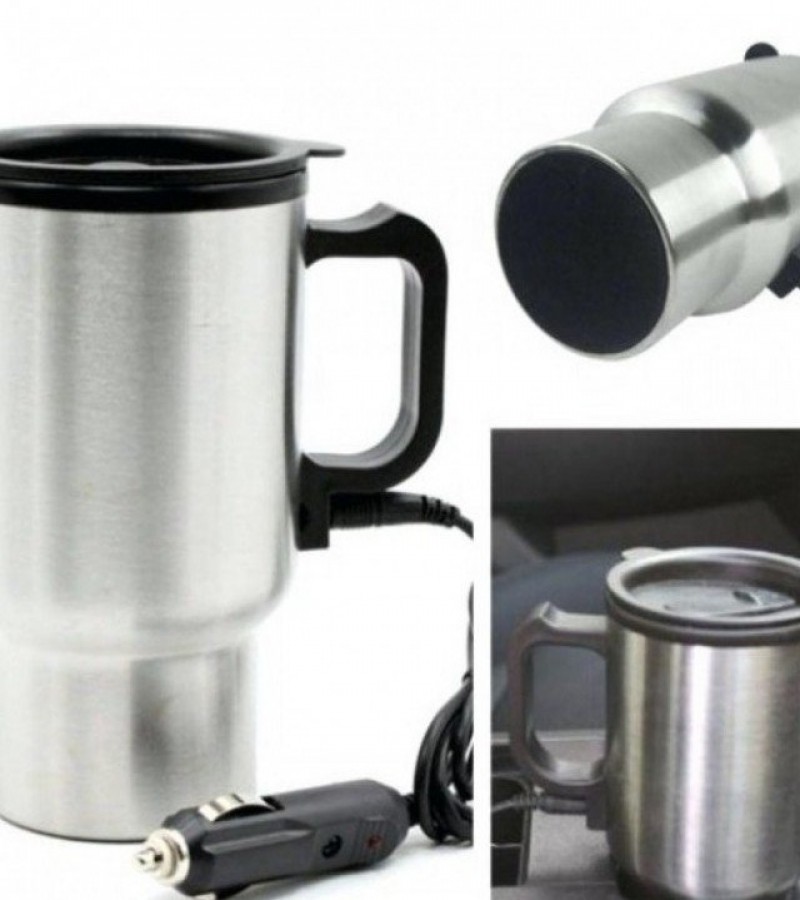 Car Travel Coffee And Tea Mug - Silver