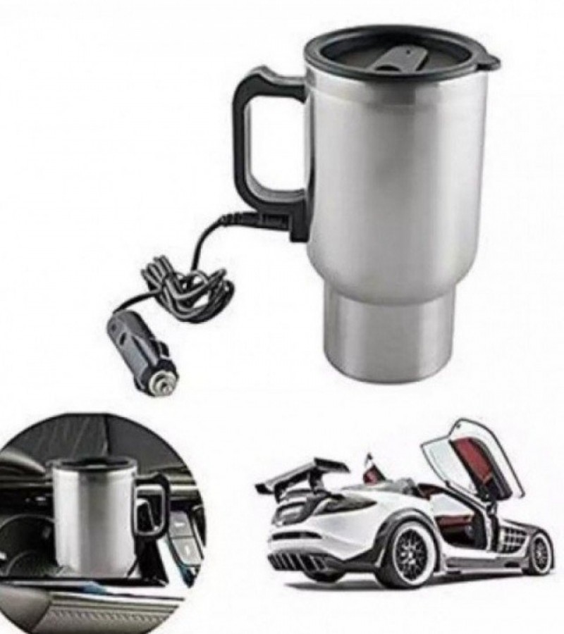 Car Travel Coffee And Tea Mug - Silver