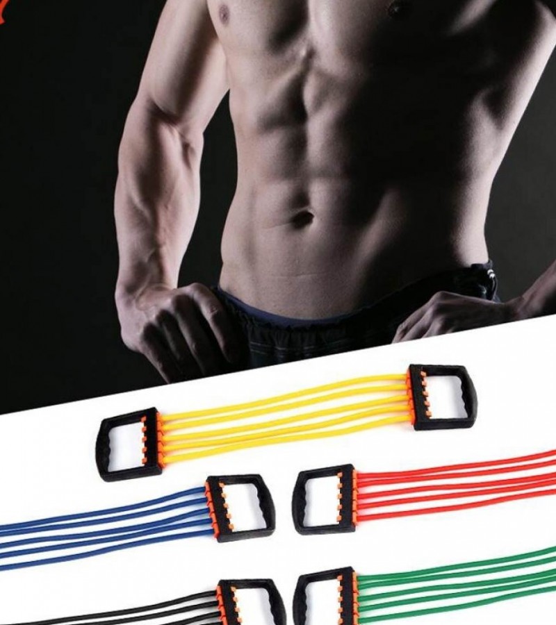 Chest Expander Silicone Adjustable Resistance Exercise Bands