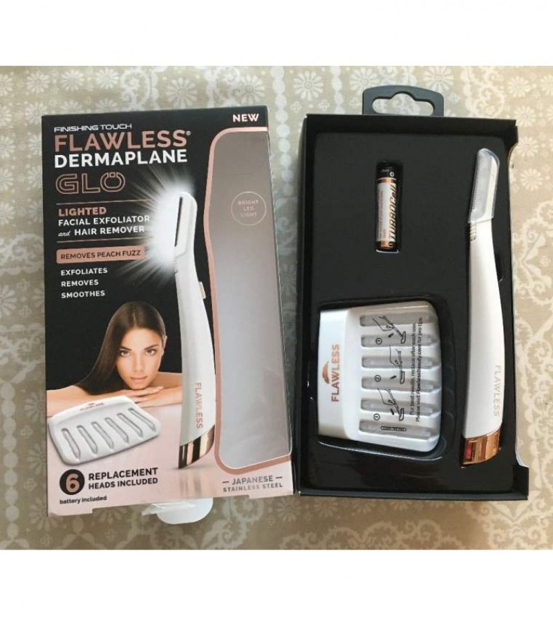 Finishing Touch Flawless facial hair remover Dermaplane Glo