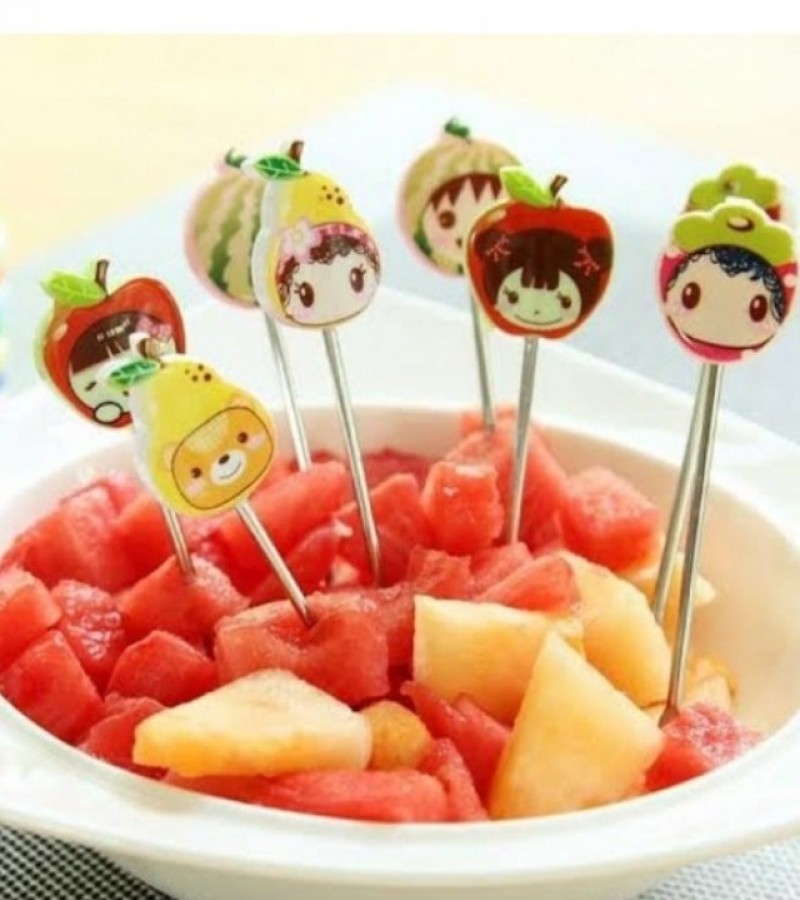 Food Fruit Fork Sticks- Multi-Colors
