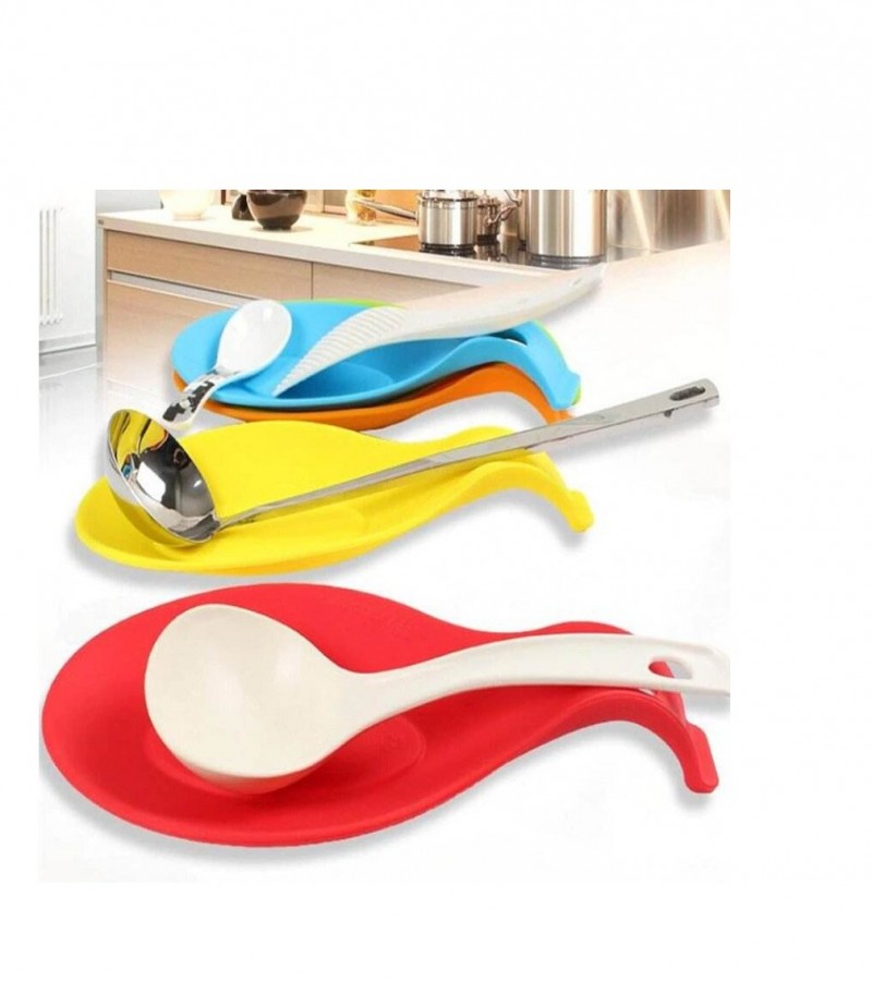 Generic Silicone Heat Resistant Spoon Fork Mat Rest Utensil Spatula