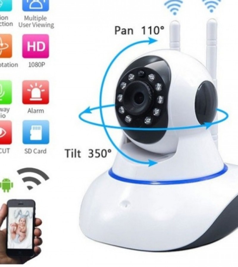 IP WIRELESS CAMERA 360 WITH 3 ANTENNA