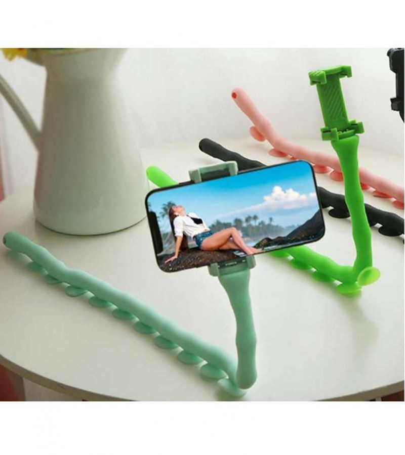 Lazy Phone Holder Stand Caterpillar Suction Cup Cellphone Bracket Mount