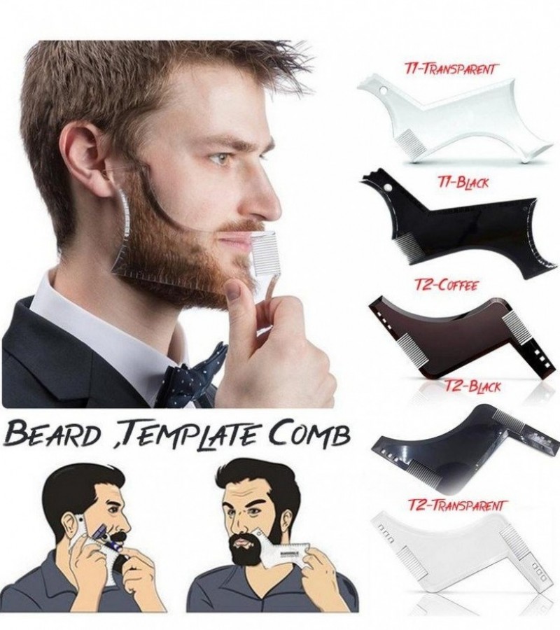 Men Beard Shaping Styling Template Comb -