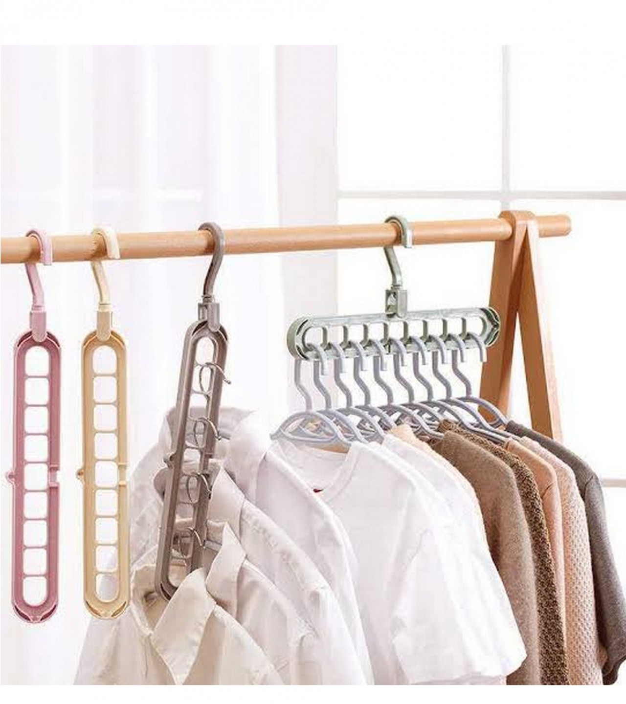 Multi purpose Cloth Hanger for Shirt Coat Babies Clothes Space Saver