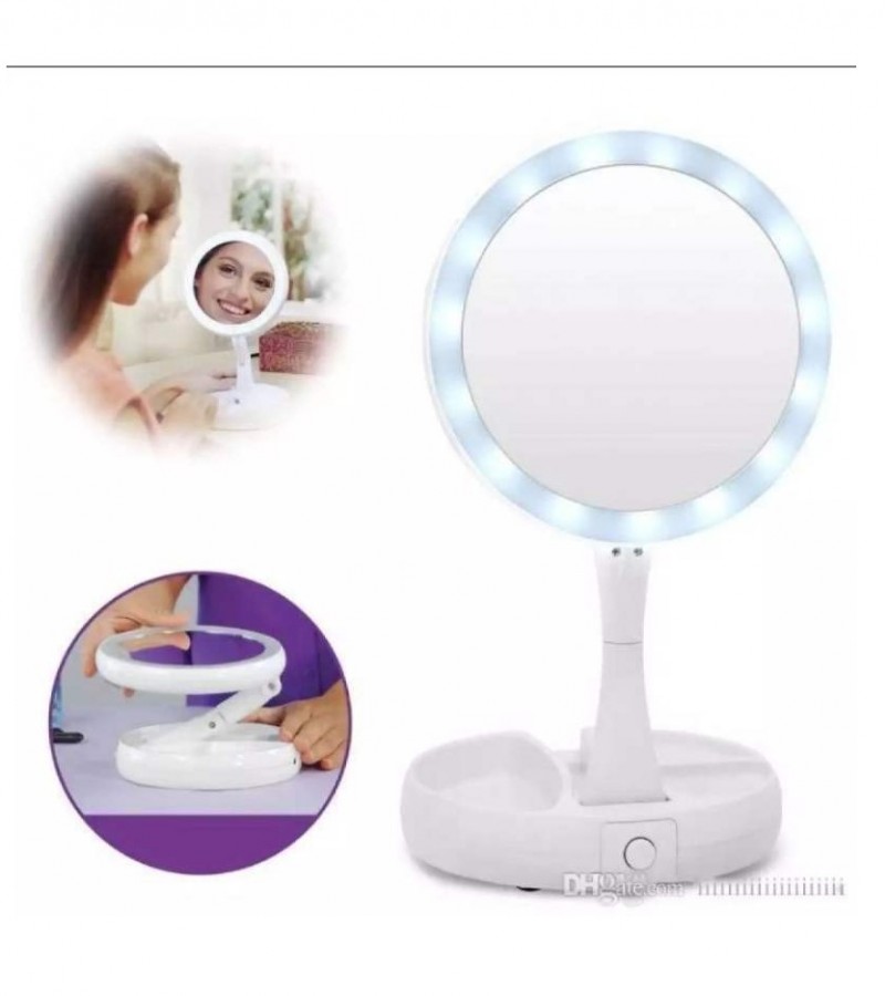 My Fold Away Led Makeup Mirror Double-Sided Rotation