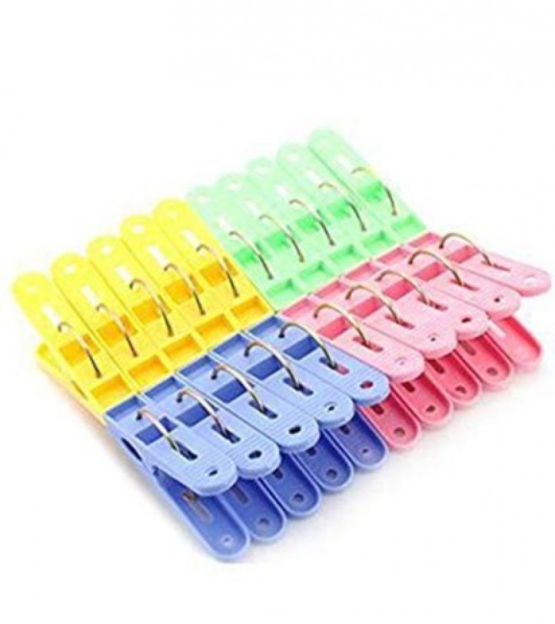 New Plastic Cloth Clips Pack Of 20 MultiColor