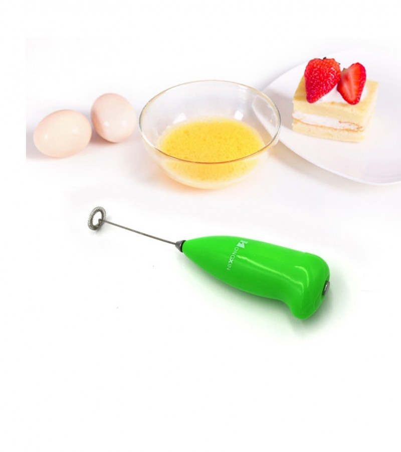 Pack of 2 Handheld Mini High Speed Egg Coffee Beater & Multi-functional Filter Spoon With Clip