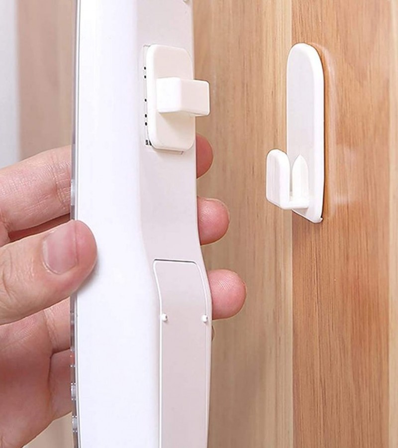Pack of 2 - Super Adhesive Wall Hooks, TV AC Wall Remote