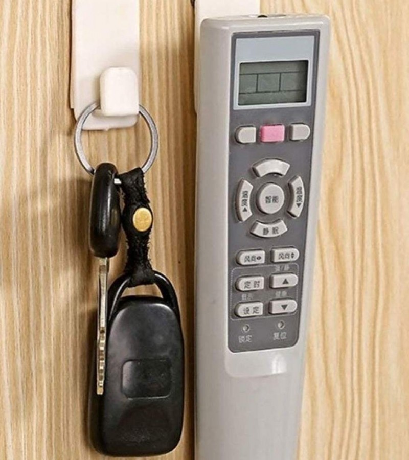 Pack of 2 - Super Adhesive Wall Hooks, TV AC Wall Remote