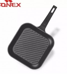 SONEX SOLO GRILL PAN Non Stick Die Cast (Black 28 cm) Sale