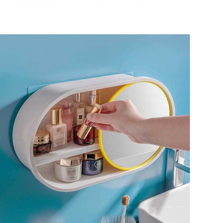 Wall Mounted Case For Bathroom Cosmetics Toiletries Storage Box