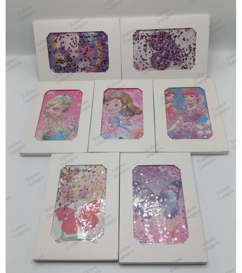 Water Liquid Glitter Cover Diary for Birthday Gift Notebook Diary Special Gift for Boys and Girls
