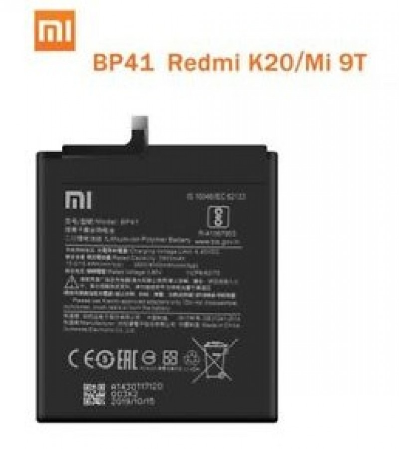 Xiaomi Mi 9T , K20 Battery Replacement BP41 Battery with 4000mAh Capacity - Black