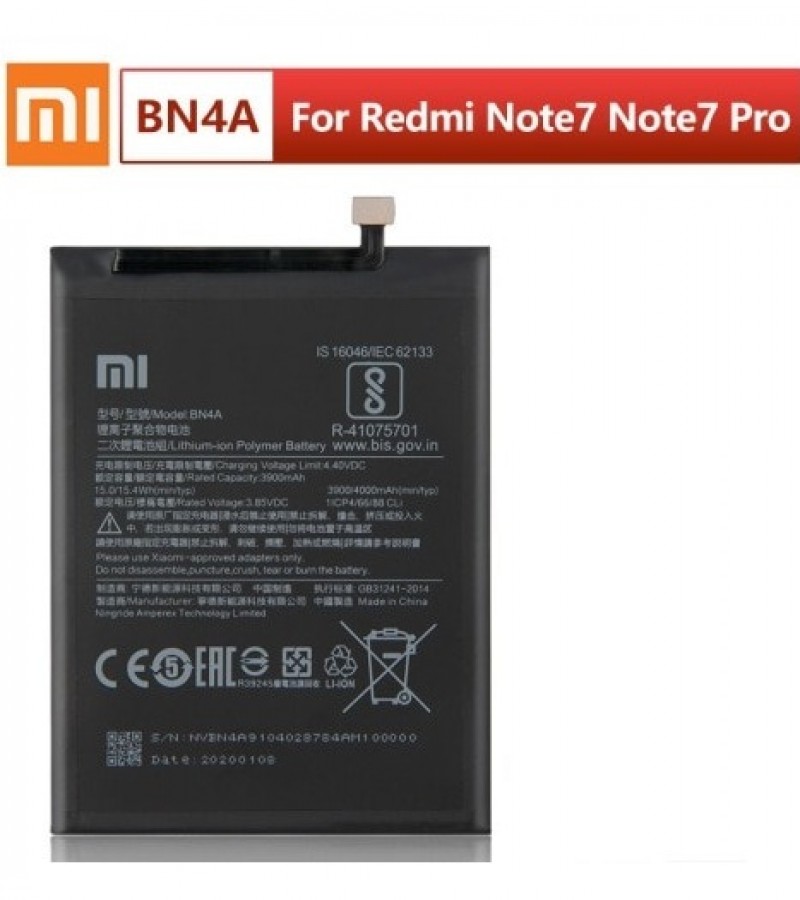 Xiaomi Redmi Note 7 / Note 7 Pro Battery Replacement BN4A Battery with 4000mAhCapacity-Black