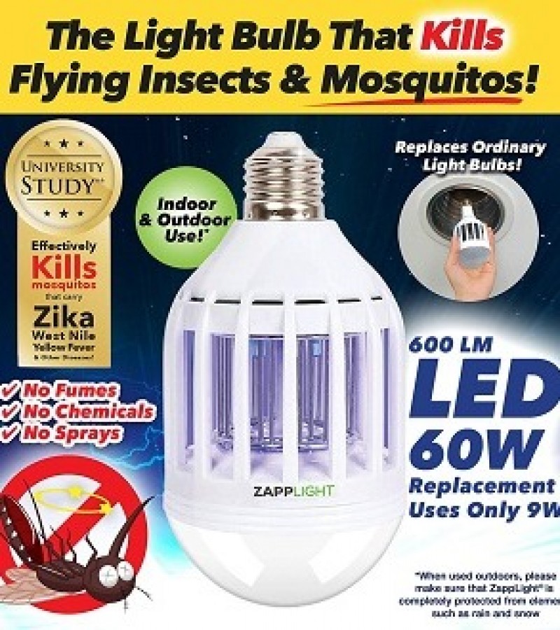 Zapp Light LED 60W Bug Zapper Mosquito Killer Led  Bulb