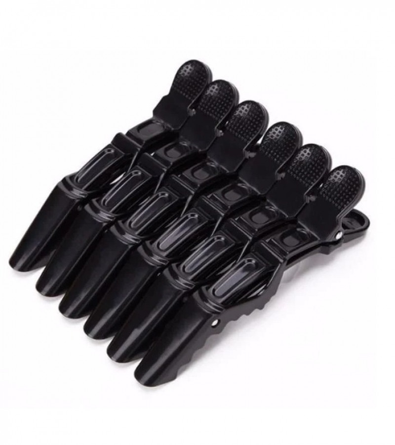 6Pcs/Pack Hair Salon Plastic Crocodile Barrette Hair Section Clip Grip Hairdressing Clamps Claw
