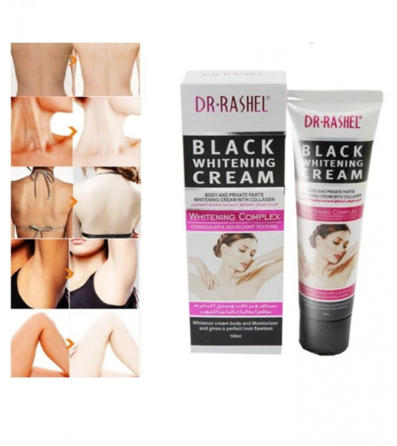 Dr.Rashel Black Whitening Cream with Collagen for Body and Private Parts Drl-1356