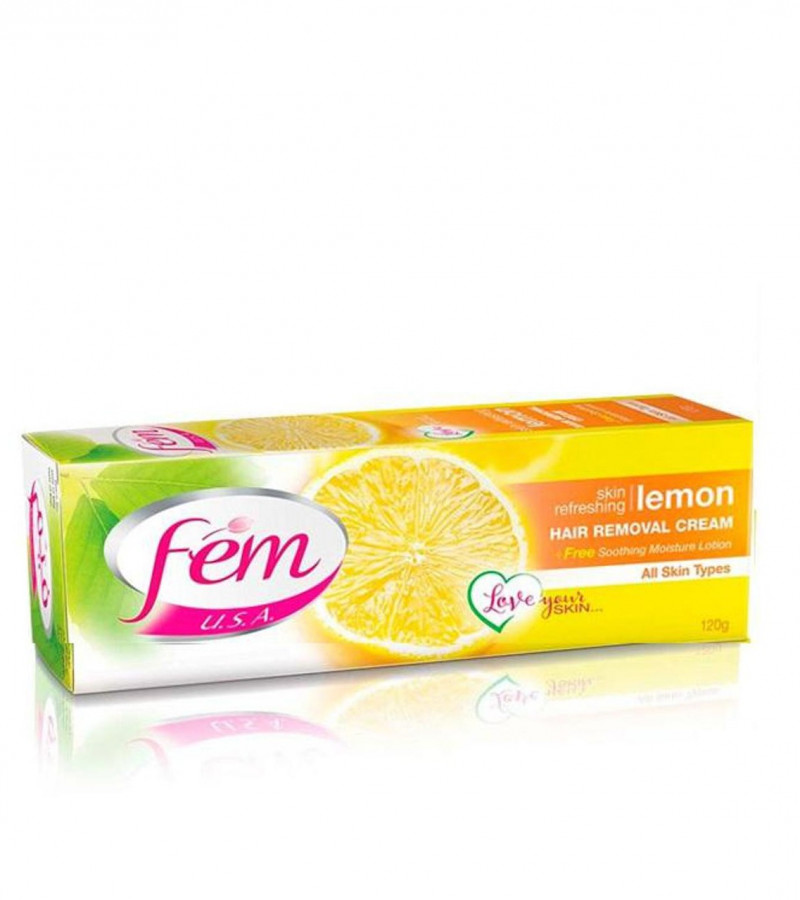 Fem USA Hair Removal Cream - Lemon, 120 ml