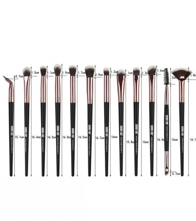 MAANGE 12 pcs/lot Makeup Brushes Set Eye Shadow Blending Eyeliner