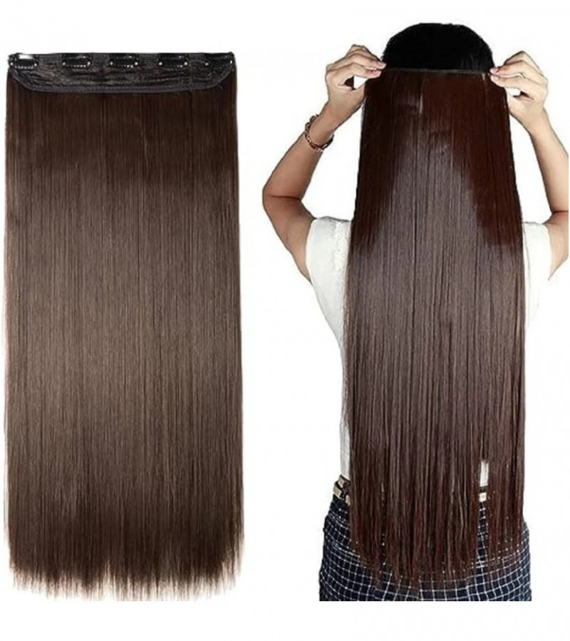 Natural Brown Hair Extension for Girls - All the hair are 100% natural looking hair