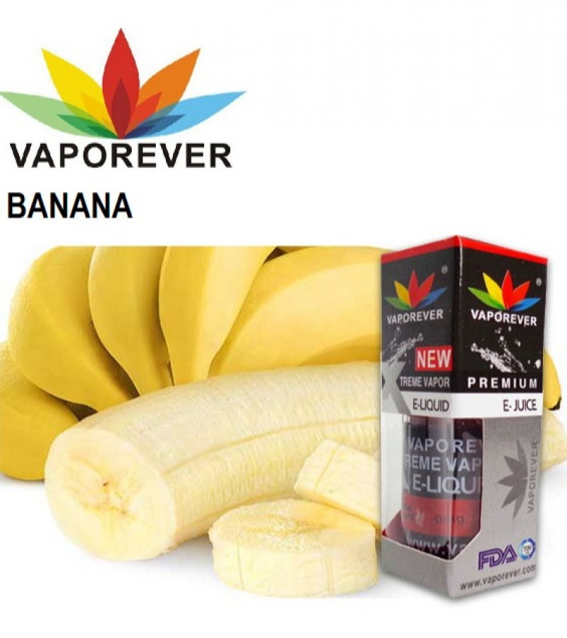 Vaporever E-Liquid Vape Juice 30ml in 0mg, Nicotine Vapor(Banana)