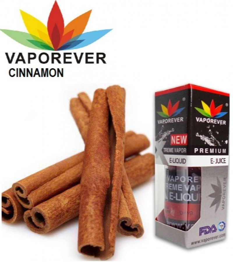 Vaporever E-Liquid Vape Juice 30ml in 0mg, Nicotine Vapor(CINNAMON)