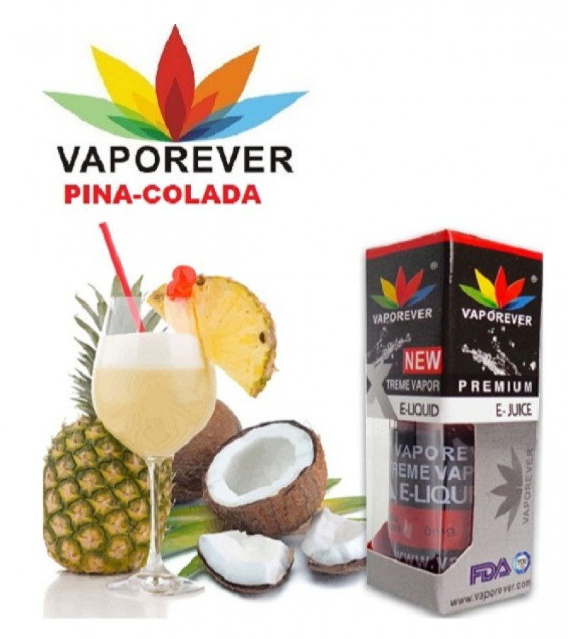Vaporever E-Liquid Vape Juice 30ml in 0mg, Nicotine Vapor(PINA COLADA)