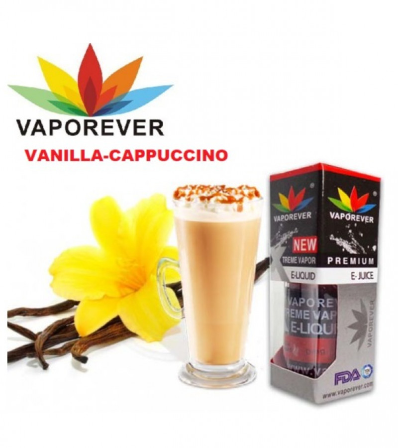 Vaporever E-Liquid Vape Juice 30ml in 0mg, Nicotine Vapor(VANILLA CAPPUCCINO)