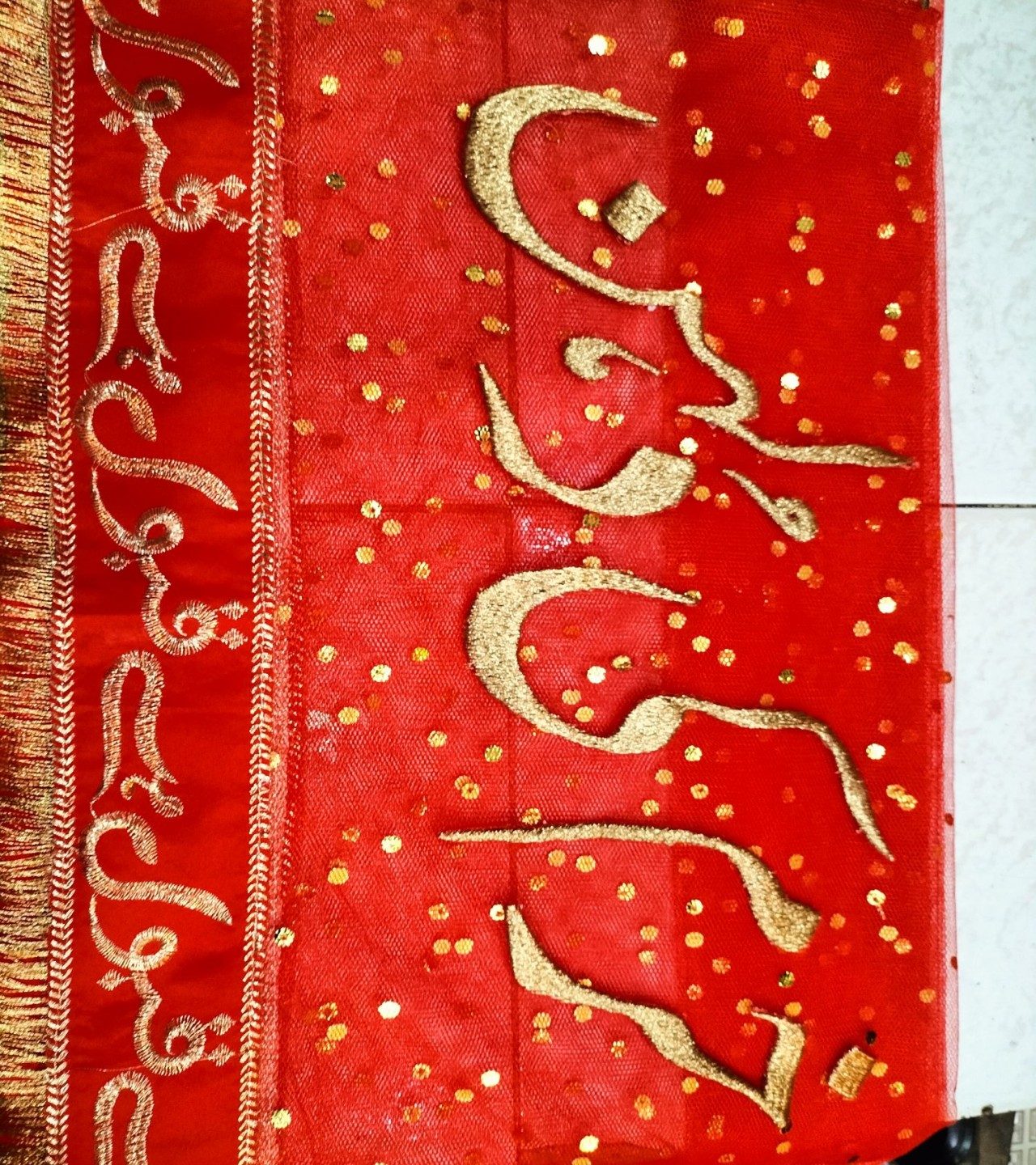 bridal dupatta with name custhomization nikah dupatta dulhan dupatta with groom name customization bridal dupatta with groom