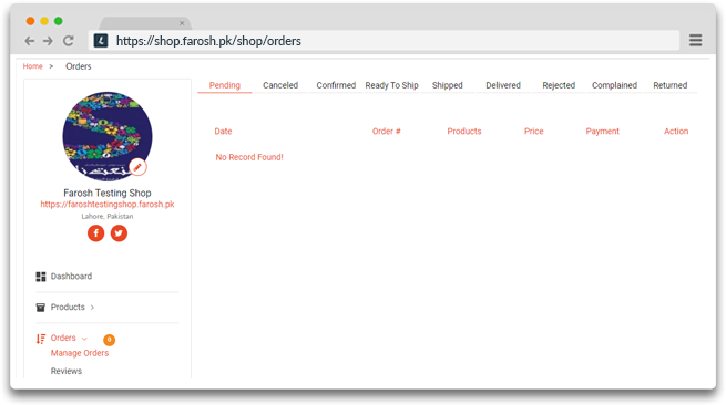 How to manage your orders